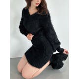 ブラック | 【追加生産分】シャギーニットワンピース | RESEXXY