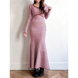 【WEB限定】バイカラーツイードニットワンピース | RESEXXY | 詳細画像8 