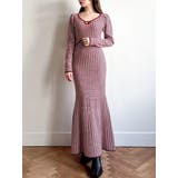 【WEB限定】バイカラーツイードニットワンピース | RESEXXY | 詳細画像9 