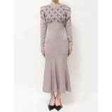 チェックジャガードマーメイドニットワンピース | RESEXXY | 詳細画像18 