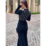 チェックジャガードマーメイドニットワンピース | RESEXXY | 詳細画像9 