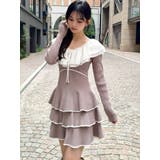 ラッフルデザインミニニットワンピース | RESEXXY | 詳細画像2 