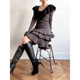 ラッフルデザインミニニットワンピース | RESEXXY | 詳細画像9 