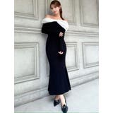 シアーリボンドッキングマーメイドニットワンピース | RESEXXY | 詳細画像3 