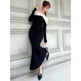 シアーリボンドッキングマーメイドニットワンピース | RESEXXY | 詳細画像4 