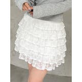 ホワイト | レースフリルミニスカート | RESEXXY