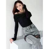 レースドッキングデニムパンツ | RESEXXY | 詳細画像12 