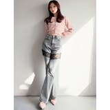 レースドッキングデニムパンツ | RESEXXY | 詳細画像2 