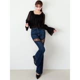 レースドッキングデニムパンツ | RESEXXY | 詳細画像7 