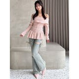 カットアウトリボンデニムパンツ【完売カラーは品番：1526324356で販売中】 | RESEXXY | 詳細画像11 