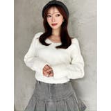 Vネッククロップドニットプルオーバー | RESEXXY | 詳細画像11 