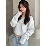 Vネッククロップドニットプルオーバー | RESEXXY | 詳細画像2 