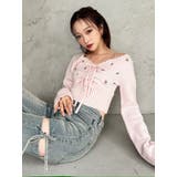 フラワーエンブロイダリーニットトップス | RESEXXY | 詳細画像3