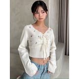 フラワーエンブロイダリーニットトップス | RESEXXY | 詳細画像7