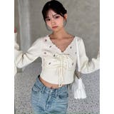 フラワーエンブロイダリーニットトップス | RESEXXY | 詳細画像9