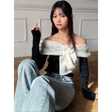 フロントリボンリブニットトップス | RESEXXY | 詳細画像3 