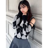 アーガイルタートルニットトップス | RESEXXY | 詳細画像13 