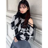 アーガイルタートルニットトップス | RESEXXY | 詳細画像14 