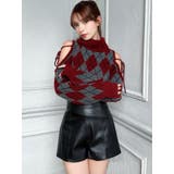 アーガイルタートルニットトップス | RESEXXY | 詳細画像8 