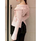 ピンク | ビッグカラーニットトップス | RESEXXY