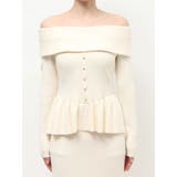 オフショルペプラムニットトップス【セットアップ着用可能】 | RESEXXY | 詳細画像23