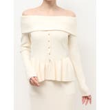 オフショルペプラムニットトップス【セットアップ着用可能】 | RESEXXY | 詳細画像36