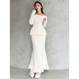 オフショルペプラムニットトップス【セットアップ着用可能】 | RESEXXY | 詳細画像4