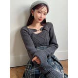 ケーブルニットレイヤードトップス | RESEXXY | 詳細画像7 