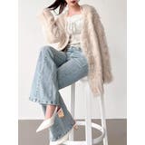 ベージュ | シャギーミディニットカーディガン | RESEXXY