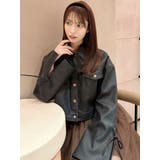 リボンスリーブショートブルゾン | RESEXXY | 詳細画像3 