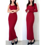 レッド | オープンワークコンビニットワンピース | RESEXXY