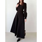 ブラック | カシュクールバックオープンワンピース | RESEXXY