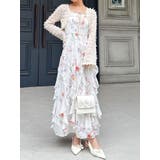 【memorif.】フラワーラッフルアンサンブルキャミワンピース | RESEXXY | 詳細画像1 