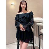 オフショルシフォンミニワンピース | RESEXXY | 詳細画像4