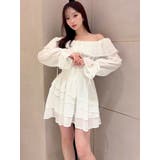 オフショルシフォンミニワンピース | RESEXXY | 詳細画像8