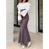 レースドッキングマーメイドニットワンピース | RESEXXY | 詳細画像1 