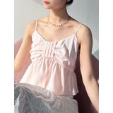 ピンク | リボンペプラムキャミ 【セットアップ着用可能】 | RESEXXY