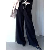 ブラック | レイヤードスウェットパンツ | RESEXXY