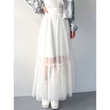 レイヤードチュールロングスカート | RESEXXY | 詳細画像1