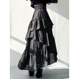 ブラック | ランダムヘムフレアロングスカート | RESEXXY