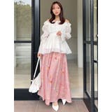 【memorif.】フラワーロングフレアスカート | RESEXXY | 詳細画像10 