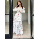 【memorif.】フラワーロングフレアスカート | RESEXXY | 詳細画像4 