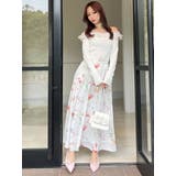 【memorif.】フラワーロングフレアスカート | RESEXXY | 詳細画像5 