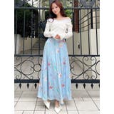 【memorif.】フラワーロングフレアスカート | RESEXXY | 詳細画像6 