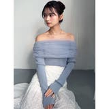 バックリボンオフショルニットトップス | RESEXXY | 詳細画像12 