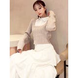 シャツドッキングケーブルニットトップス | RESEXXY | 詳細画像17 