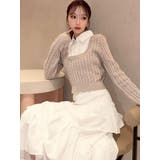 シャツドッキングケーブルニットトップス | RESEXXY | 詳細画像18 