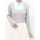 シャツドッキングケーブルニットトップス | RESEXXY | 詳細画像42 