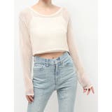 透かし編みクロップドニットトップス | RESEXXY | 詳細画像32 