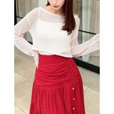 アイボリー | 透かし編みクロップドニットトップス | RESEXXY